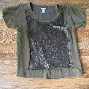 Jcrew sequin top